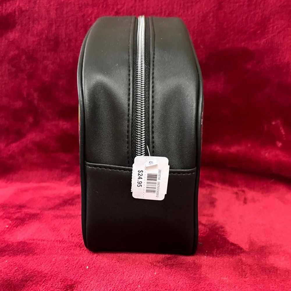 Bath & Body Works Disney Villians Malificent Iridescent Black Cosmetic Bag NWT